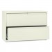 HON 892LL 800 Series Two-Drawer Lateral File, 42w x 19-1/4d x 28-3/8h, Putty