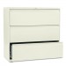 HON HON893LL 800 Series Three-Drawer Lateral File, 42w x 19.25d x 40.88h, Putty