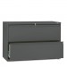 HON 892LS 800 Series Two-Drawer Lateral File, 42w x 19-1/4d x 28-3/8h, Charcoal