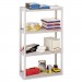 Iceberg 20843 Rough N Ready Four-Shelf Open Storage System, Resin, 32w x 13d x 54h, Platinum