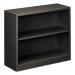 HON S30ABCS Metal Bookcase, Two-Shelf, 34-1/2w x 12-5/8d x 29h, Charcoal