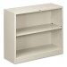 HON S30ABCQ Metal Bookcase, Two-Shelf, 34-1/2w x 12-5/8d x 29h, Light Gray