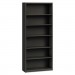 HON S82ABCS Metal Bookcase, Six-Shelf, 34-1/2w x 12-5/8d x 81-1/8h, Charcoal