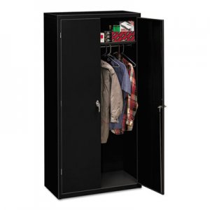 HON SC1872P Assembled Storage Cabinet, 36w x 18-1/4d x 71-3/4h, Black