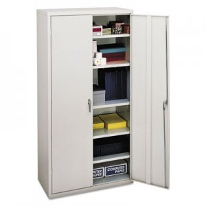 HON SC1872Q Assembled Storage Cabinet, 36w x 18-1/4d x 71-3/4h, Light Gray