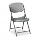 Iceberg 64007 Rough N Ready Series Resin Folding Chair, Steel Frame, Charcoal
