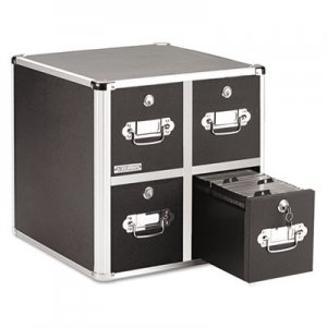 Vaultz VZ01049 Four-Drawer CD File Cabinet, Holds 660 Folders/240 Slim/120 Std. Cases