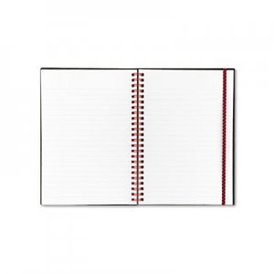 Black n' Red C67009 Twin Wire Poly Cover Notebook, Legal Rule, 5 5/8 x 8 1/4, White, 70