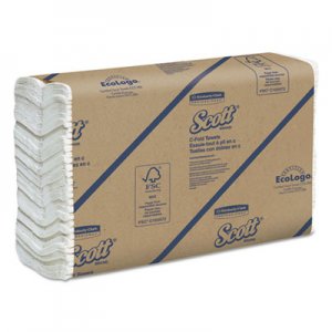 Scott 01510 C-Fold Paper Towels, 10 1/8 x 13 3/20, White, 200/Pack, 12 Packs/Carton