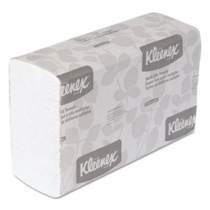 Kleenex 01890 Multi-Fold Paper Towels, 9 1/5 x 9 2/5, White, 150/Pack, 16 Packs/Carton
