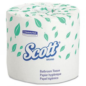 Scott 13607 Standard Roll Bathroom Tissue, 2-Ply, 550 Sheets/Roll, 20 Rolls/Carton