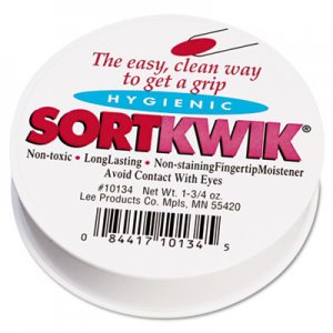 LEE 10134 Sortkwik Fingertip Moisteners, 1 3/4 oz, Pink