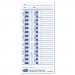 Lathem Time E100 Time Card for Lathem Models 900E/1000E/1500E/5000E, White, 100/Pack