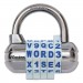 Master Lock 1534D Password Plus Combination Lock, Hardened Steel Shackle, 2 1/2" Wide, Silver
