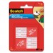 Scotch MMM108 Precut Foam Mounting 1" Squares, Double-Sided, Removable, 16/Pack
