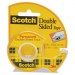 Scotch 137 665 Double-Sided Permanent Tape w/Hand Dispenser, 1/2" x 450