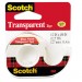 Scotch 144 Transparent Tape in Hand Dispenser, 1/2" x 450", Clear