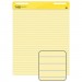 Post-it Easel Pads 561 Self-Stick Easel Pads, Ruled, 25 x 30, Yellow, 2 30-Sheet Pads/Carton