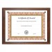 NuDell NUD18811M Award-A-Plaque Document Holder, Acrylic/Plastic, 10-1/2 x 13, Walnut