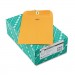 Quality Park 37868 Clasp Envelope, 7 x 10, 28lb, Brown Kraft, 100/Box
