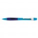 Pentel PD345TC Quicker Clicker Mechanical Pencil, 0.5 mm, Transparent Blue Barrel