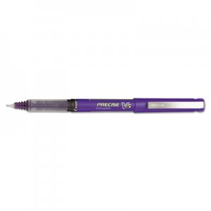 Pilot 25106 Precise V5 Roller Ball Stick Pen, Precision Point, Purple Ink, .5mm, Dozen