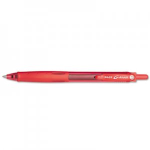 Pilot 31508 G-Knock BeGreen Retractable Gel Ink Pen, Red Ink, .7mm, Dozen