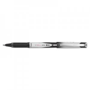 Pilot 35470 VBall Grip Liquid Ink Roller Ball Stick Pen, Black Ink, .5mm, Dozen