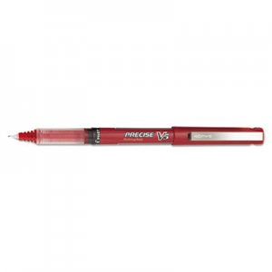 Pilot 35336 Precise V5 Roller Ball Stick Pen, Precision Point, Red Ink, .5mm, Dozen