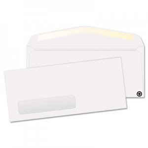 Quality Park 21316 Window Envelope, Contemporary, #10, White, Recycled, 500/Box