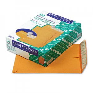 Quality Park 44562 Redi-Strip Catalog Envelope, 9 x 12, Brown Kraft, 100/Box