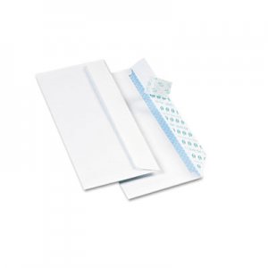 Quality Park 69122 Redi-Strip Security Tinted Envelope, Contemporary, #10, White, 500/Box