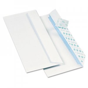 Quality Park 69122B Redi-Strip Security Tinted Envelope, Contemporary, #10, White, 1000/Box