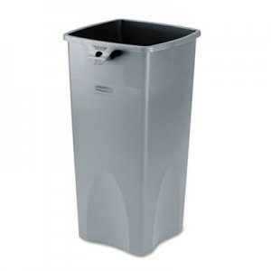 Rubbermaid Commercial 356988GY Untouchable Square Container, 23gal, Gray