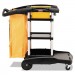 Rubbermaid Commercial 9T7200BK High Capacity Cleaning Cart, 21-3/4w x 49-3/4d x 38-3/8h, Black
