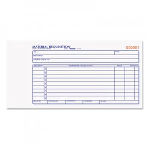 Rediform 1L114 Material Requisition Book, 4 1/4 x 7 7/8, Two-Part Carbonless, 50-Set Book