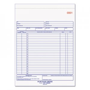 Rediform 1L146 Purchase Order Book, 8 1/2 x 11, Letter, Two-Part Carbonless, 50 Sets/Book
