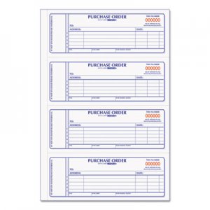 Rediform 1L176 Purchase Order Book, 7 x 2 3/4, Two-Part Carbonless, 400 Sets/Book