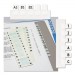 Redi-Tag RTG31005 Legal Index Tabs, 1/12-Cut Tabs, A-Z, White, 0.44" Wide, 104/Pack