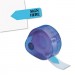 Redi-Tag RTG81034 Arrow Message Page Flags in Dispenser, "Sign Here", Blue, 120 Flags/Dispenser