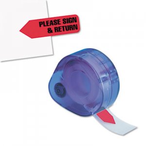 Redi-Tag RTG81344 Arrow Message Page Flags in Dispenser, "Please Sign and Return", Red, 120 Flags