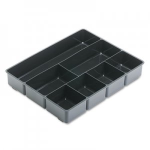 Rubbermaid Commercial 11906ROS Extra Deep Desk Drawer Director Tray, Plastic, Black