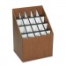 Safco 3081 Corrugated Roll Files, 20 Compartments, 15w x 12d x 22h, Woodgrain