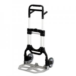 Safco 4055NC Stow-Away Heavy-Duty Hand Truck, 500lb Capacity, 23w x 24d x 50h, Aluminum