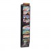 Safco 5579BL Onyx Mesh Literature Rack, Ten Compartments, 10-1/4w x 3-1/2d x 50-3/4h, Black