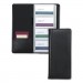 Samsill SAM81240 Regal Leather Business Card File, 96 Card Capacity, 2 x 3 1/2 Cards, Black