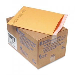 Sealed Air 10189 Jiffylite Self-Seal Mailer, Side Seam, #4, 9 1/2x14 1/2, Gold Brown, 25/Carton