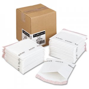 Sealed Air 24300 Jiffy TuffGard Self-Seal Cushioned Mailer, Side Seam, 7 1/4 x 8, White, 25/Box