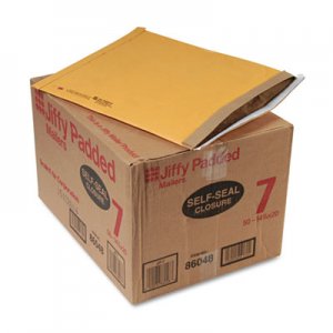 Sealed Air 64542 Jiffy Padded Self-Seal Mailer, #7, 14 1/4 x 20, Golden Brown, 50/Carton