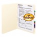 Smead 14510 Folders, One Fastener, Straight Cut, Top Tab, Letter, Manila, 50/Box